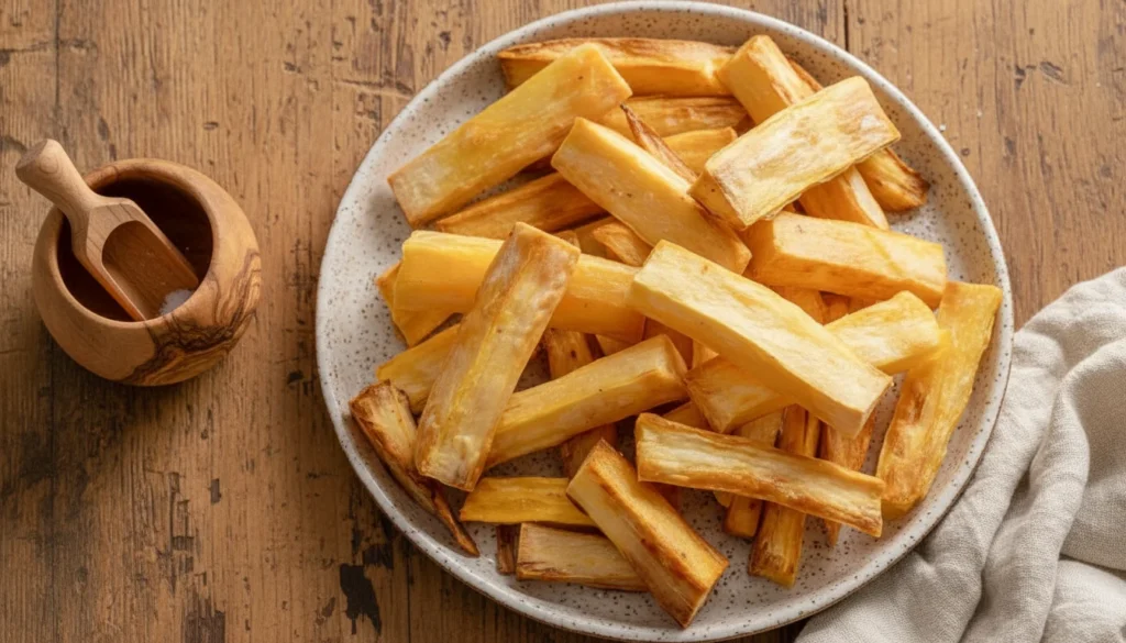 Mandioca frita na air fryer – Destaque