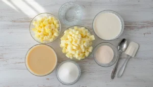 Mousse de abacaxi com gelatina – Passo 1