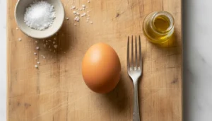 Ovo cozido na air fryer – Passo 1