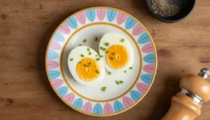 Ovo cozido na air fryer – Passo 5