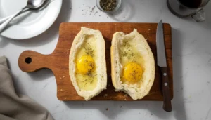 Pão com ovo e queijo na air fryer – Passo 4