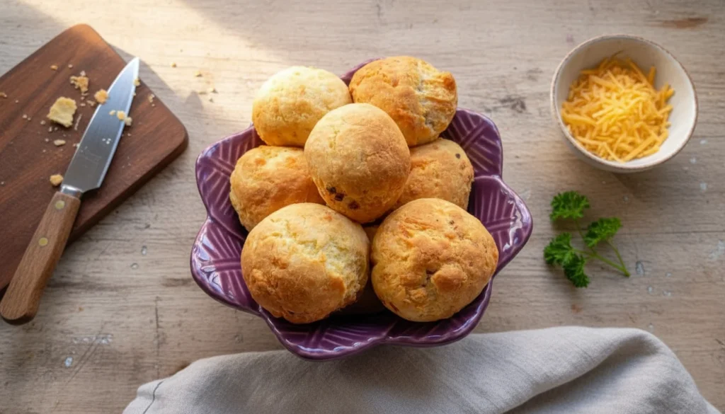 Pão de queijo recheado na airfryer – Destaque