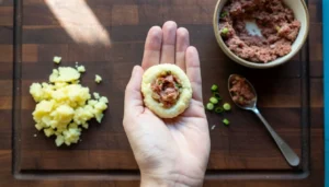 Pão de queijo recheado na airfryer – Passo 6