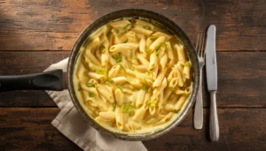 Penne ao molho branco – Passo 7