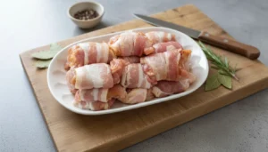 Petisco de sobrecoxa e bacon na airfryer – Passo 3