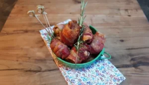 Petisco de sobrecoxa e bacon na airfryer – Passo 5