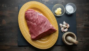 Picanha na airfryer com manteiga e alho – Passo 1