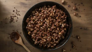 Pipoca com chocolate e leite Ninho – Passo 5