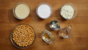 Pipoca de leite Ninho com leite condensado – Passo 1