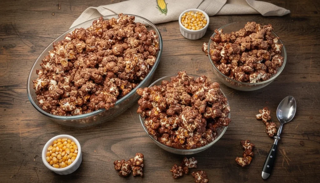 Pipoca doce de chocolate – Destaque