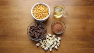 Pipoca doce de chocolate – Passo 1