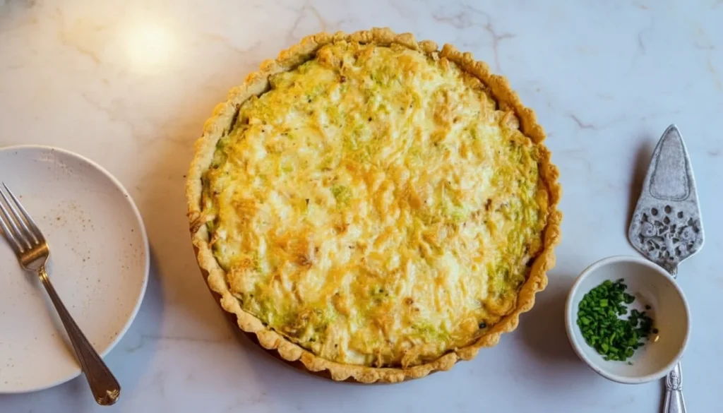 Quiche de frango com alho-poró – Destaque
