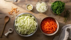 Repolho refogado com cenoura – Passo 2