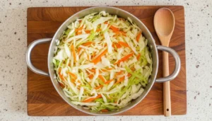 Repolho refogado com cenoura – Passo 4