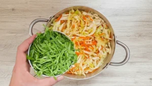 Repolho refogado com cenoura – Passo 5