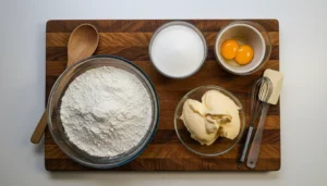 Sequilhos com amido de milho – Passo 1