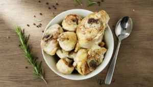 Sopa de mandioca com frango – Passo 3