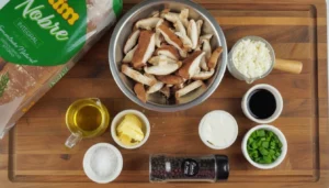 Toast de ricota com cogumelos – Passo 1