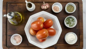 Tomate seco na airfryer – Passo 1