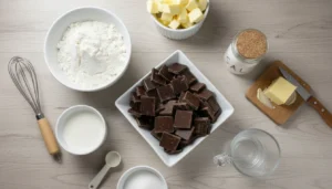 Torta de chocolate simples – Passo 1