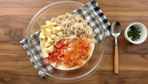 Torta de frango com tapioca – Passo 3