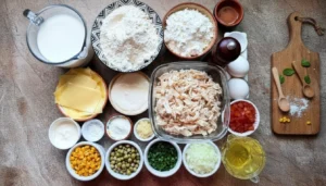 Torta de frango cremosa com requeijão – Passo 1