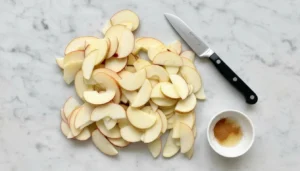 Torta de maçã na air fryer – Passo 2