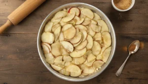 Torta de maçã na air fryer – Passo 8