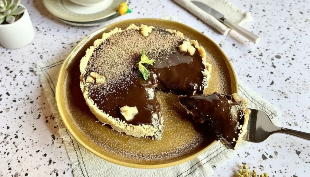Torta gelada de abacaxi e chocolate – Destaque