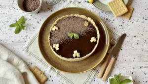 Torta gelada de abacaxi e chocolate – Passo 8