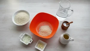 Arroz de micro-ondas – Passo 1