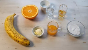 Banana flambada – Passo 1