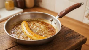Banana flambada – Passo 4