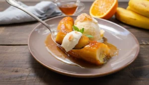 Banana flambada – Passo 7