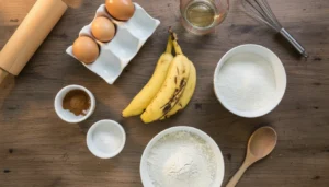 Bolo de banana com canela – Passo 1