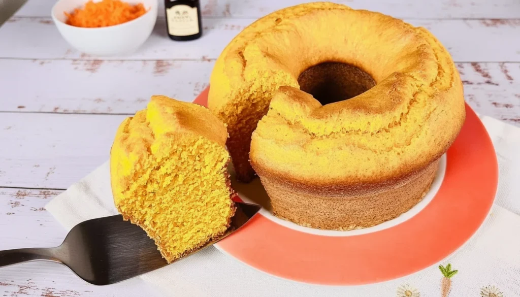 Bolo de cenoura sem cobertura – Destaque