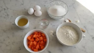 Bolo de cenoura simples – Passo 1