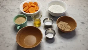 Bolo de cenoura vegano sem glúten – Passo 1