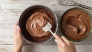 Bolo de chocolate dois amores – Passo 10