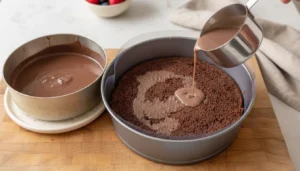 Bolo de chocolate dois amores – Passo 9