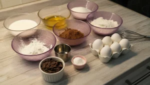 Bolo de chocolate fácil e rápido – Passo 1