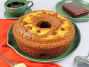 Bolo de fubá com goiabada simples – Passo 6 (original)