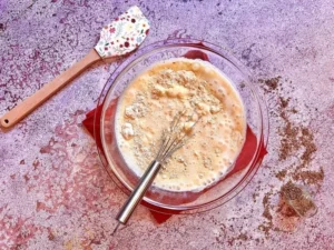 Bolo de fubá com goiabada – Passo 4 (original)