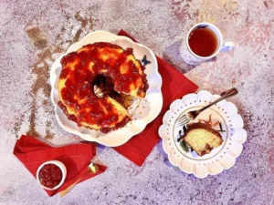 Bolo de fubá com goiabada – Passo 9 (original)