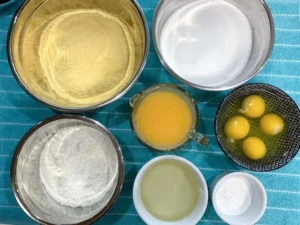 Bolo de fubá com laranja – Passo 1 (original)