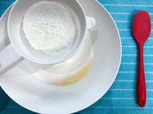 Bolo de fubá com laranja – Passo 2 (original)