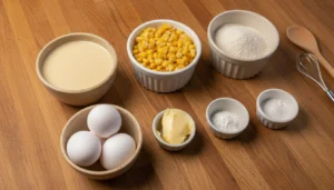 Bolo de milho com leite condensado – Passo 1