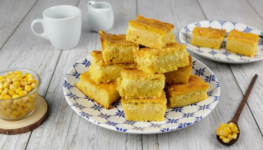 Bolo de milho cremoso simples – Destaque