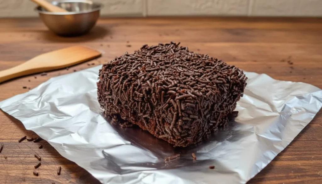 Bolo gelado de chocolate simples – Destaque