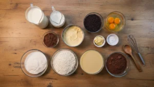 Bolo gelado de chocolate simples – Passo 1